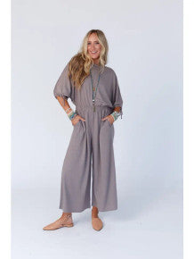 Carolina Comfy Wide Leg Jumpsuit - Coco