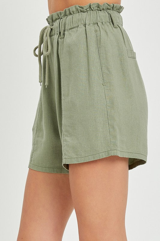 Linen shorts by Risen