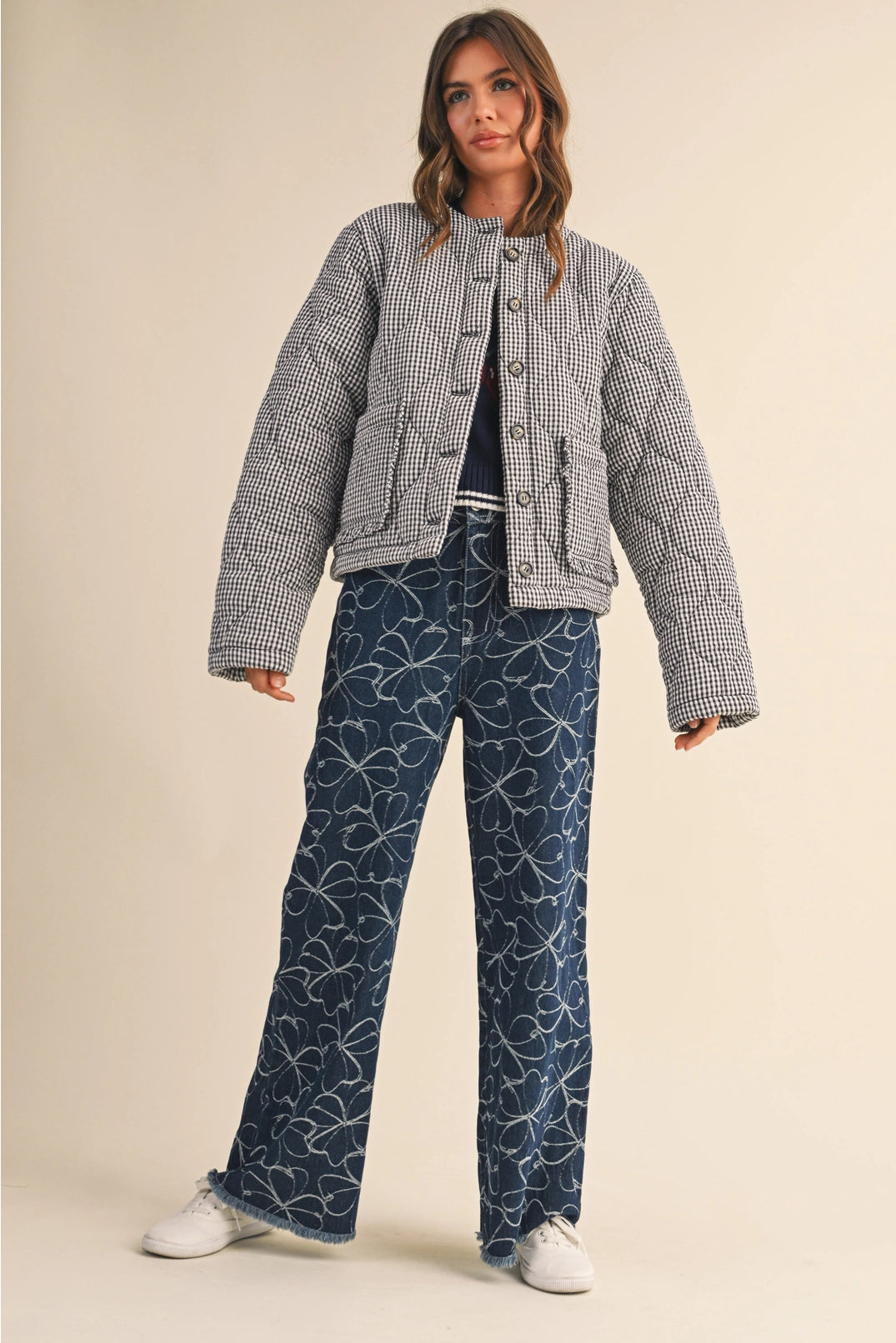 Quilted Plaid Jacket