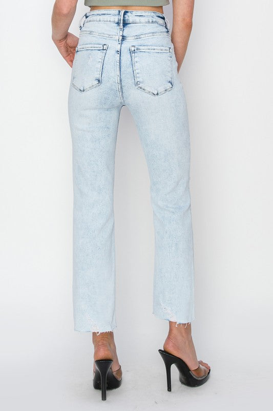Risen High Rise Crop Slim Jeans