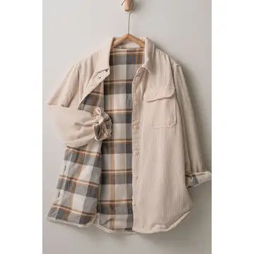 Reversible Corduroy Shacket