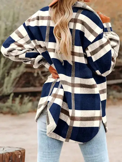 The Classic Shacket in Navy