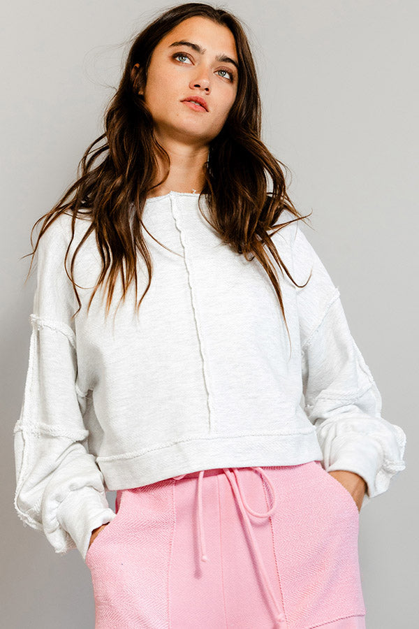 Inside Out Cropped Sweatshirt