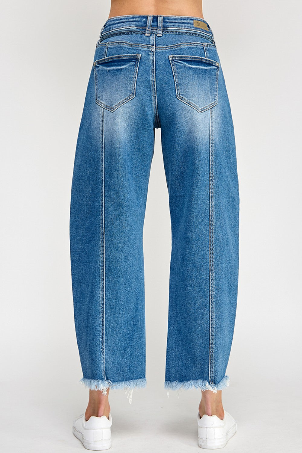 Barrel Jeans Tie waist