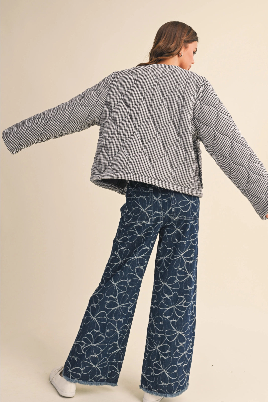Quilted Plaid Jacket