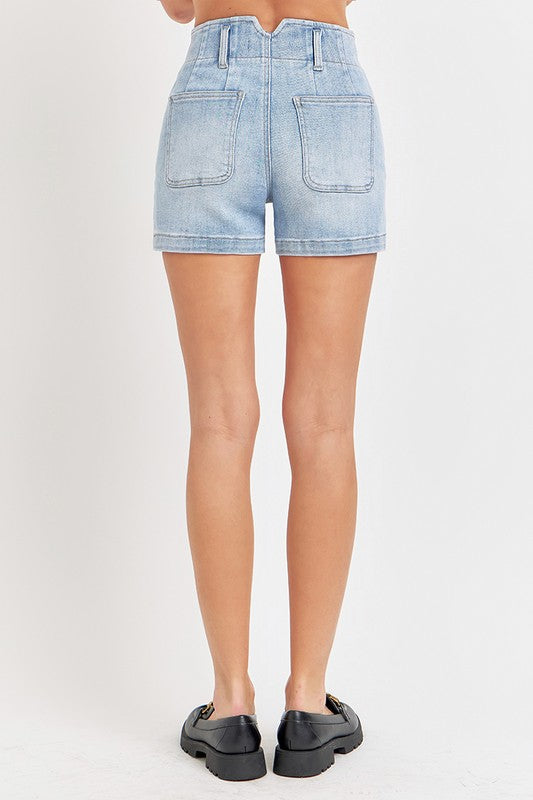 High Rise Risen Shorts