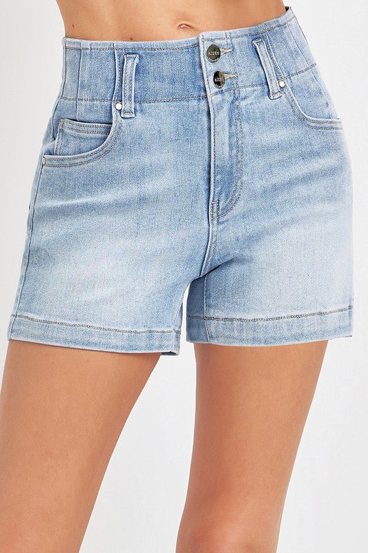 High Rise Risen Shorts