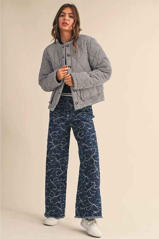 Quilted Plaid Jacket
