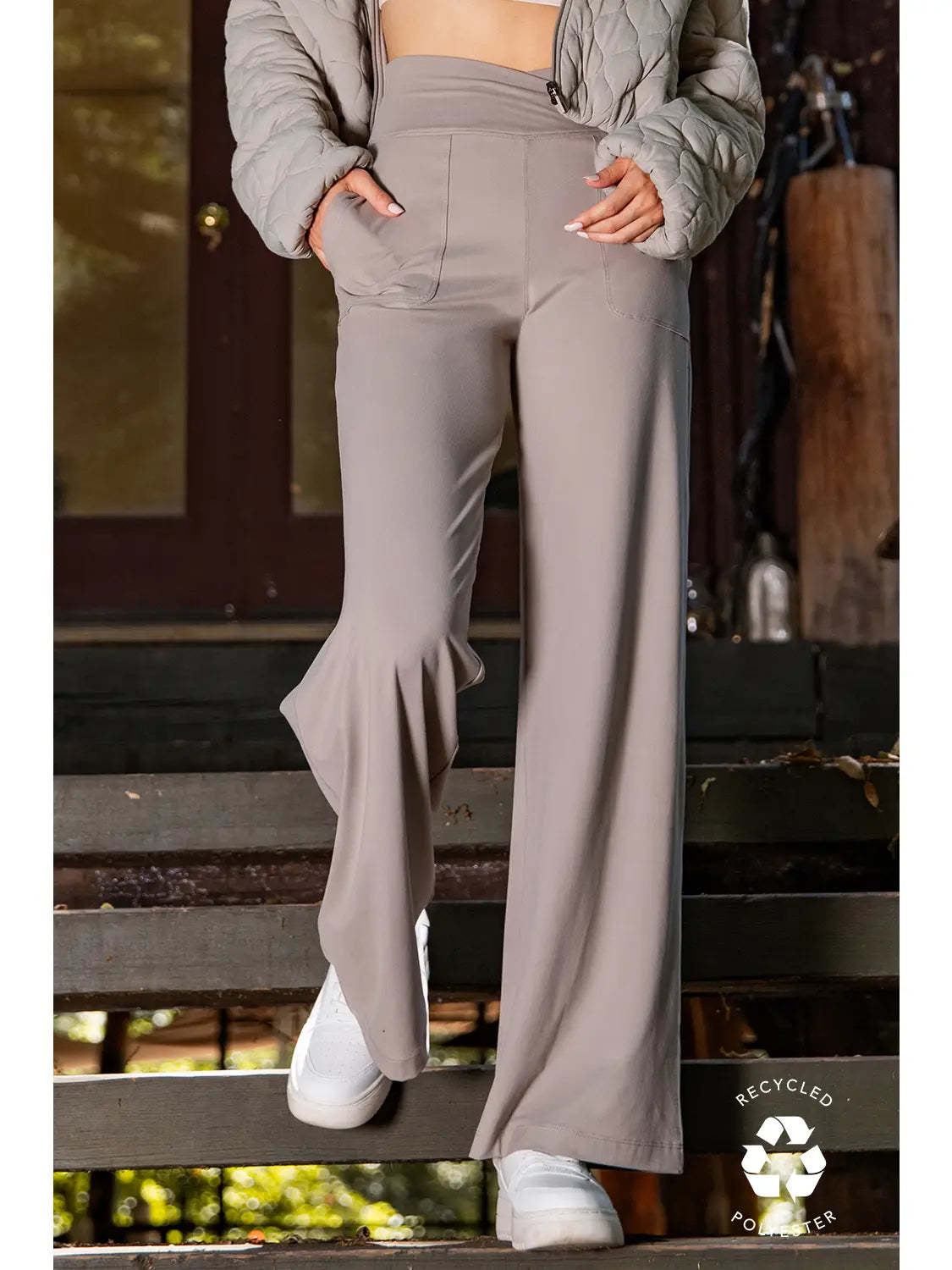 V Waist Wide leg Pant