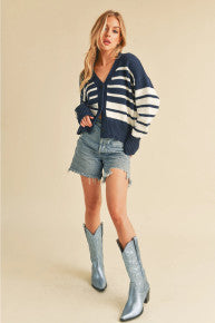 Striped Cardigan