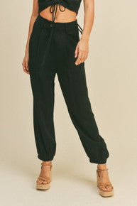 Cotton Linen Cargo Pants