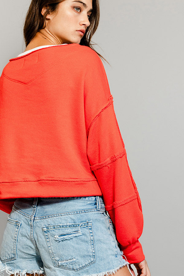 Inside Out Cropped Sweatshirt