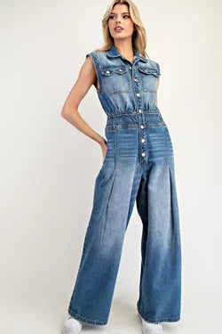 Denim Romper