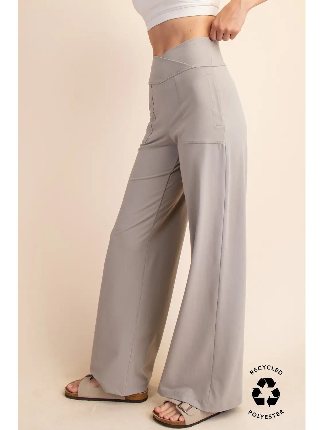 V Waist Wide leg Pant